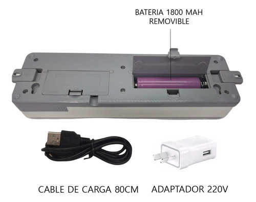 Imagen 3 de 10 de Pack X 4 Luces Luz De Emergencia 30 Leds Recargable Led