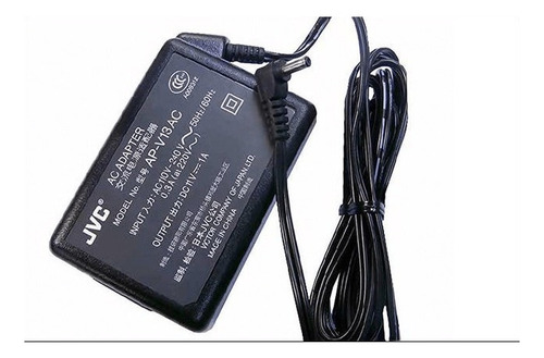 Adaptador Ac Jvc Ap-v13ac Para Filmadoras Jvc (bivolt) Cor Preto