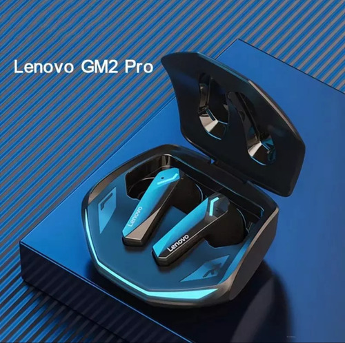 Kit 3 Fones Ouvido Sem Fio Bluetooth Lenovo Gm2 Pro Preto. Preto