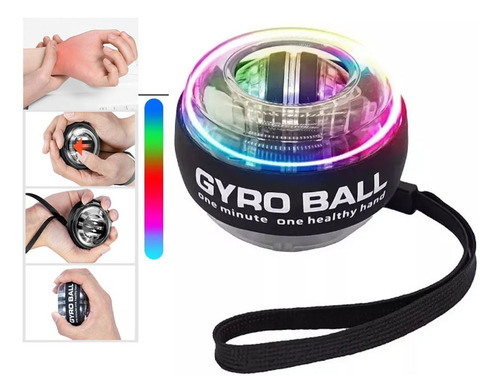 * Led Ejercitador Giroscopica Powerball Muñeca Brazo Fuerza