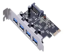 Comprar Placa Usb 3.0 Pci Express Pci-e 4 Portas Saidas Knup