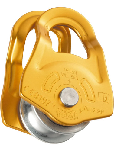 Petzl P03a Polea Móvil Versátil Ultracompacta