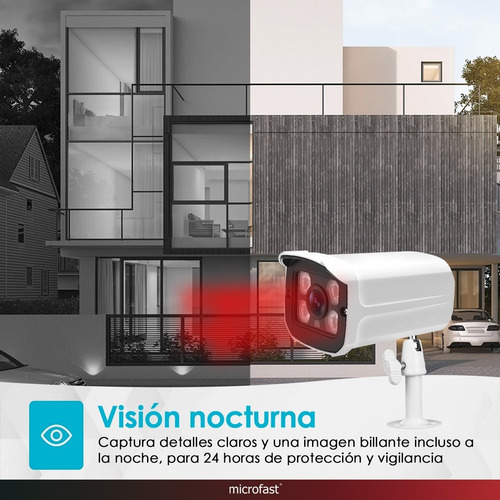 Imagen 3 de 9 de Cámara Seguridad Ip Wifi Exterior Hd Movimiento Micrófono