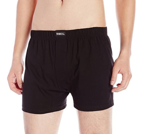 Boxer Short Con Bragueta 100% Algodón Caballero Rinbros 401