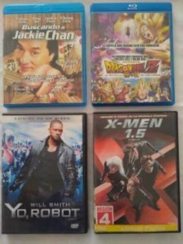 Lote De 4 Peliculas Dvd Y Blue Ray (Usado)