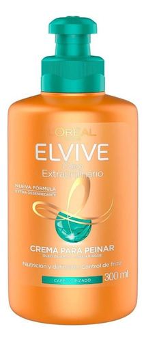 Crema Para Peinar L'oréal Elvive Óleo Extraordinario Rizos 300ml