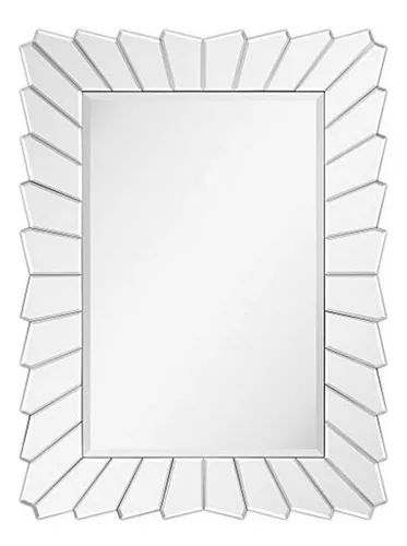 Espejo Rectangular Moderno Beveled Para Baño - Listo Para Co