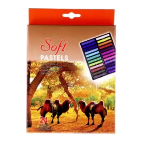 Set Pastel Tizas X 24 Colores Barras Pintura Seca Dibujo