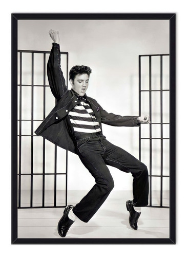 Cuadro Enmarcado - Póster Elvis Presley 