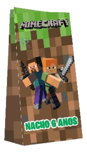 Bolsas Para Sorpresitas O Souvenirs Mine_craft  X10