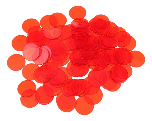 300 Piezas Bingo Chips Contadores De Color Transparente *