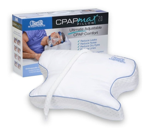 Contour Cpapmax - Almohada 2 En 1 De Felpa Refrescante Cpap