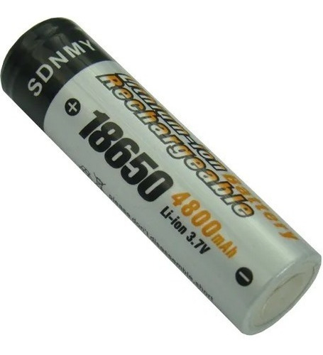 Pack 5 Pila Bateria Recargable 18650 De 4800 Mah Ion Litio