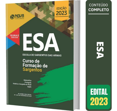 Apostila Esa - Curso De Formação De Sargento - Área Geral