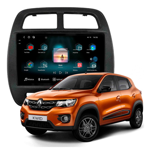 Multimidia Aikon Fóton G3 Renault Kwid 12+256gb Octa 2k 9p