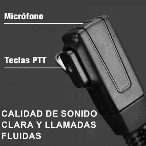 8pz Audifonos Manos Libres Para Radio Kenwood Y Baofeng