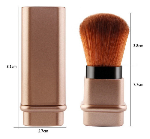 X Pincel De Maquillaje Individual Portátil