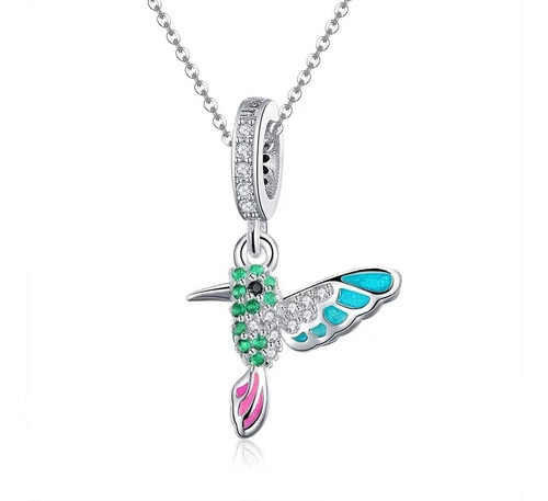 Collar Colibrí Plata 925 Regalo Mujer Joya Pajaro