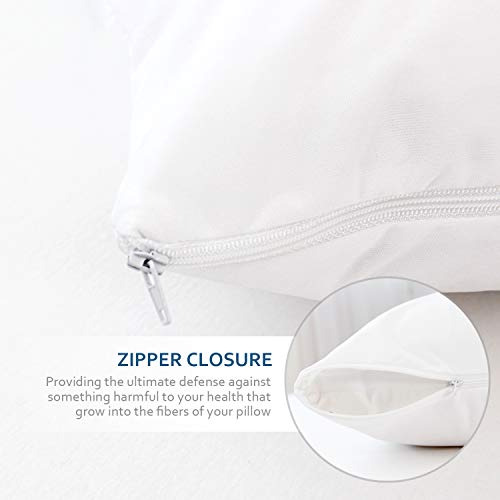 Protector De Almohada Queen Con Cierre, Paquete De 4 Unidade