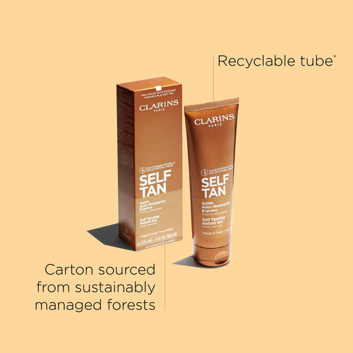 Gel Autobronceador Con Color Clarins Natural 125 Ml Para Ros