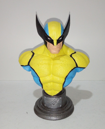 Busto Wolverine Pintado A Mano Impresion 3d