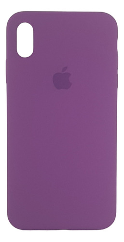 Estuche Protector Silicone Case Para iPhone XS Max Morado