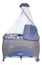 Comprar Cunas Corrales Para Bebes Con Cambiador Recien Nacidos Color Azul
