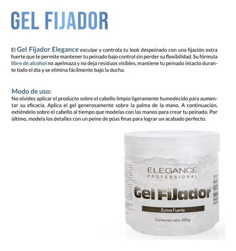 Gel Fijador Elegance 