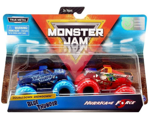 Monster Jam Blue Thunder Vs. Hurricane Force 2 Pack