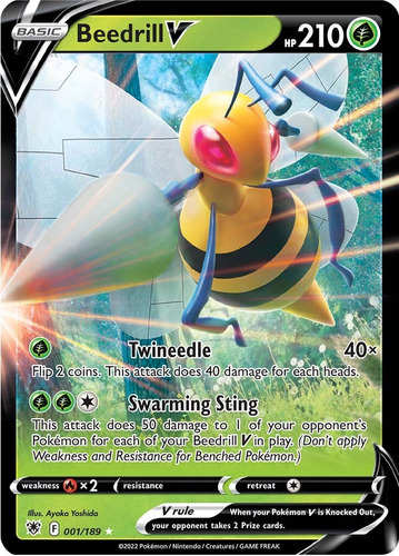 Beedrill V Pokémon Tcg Carta Original 