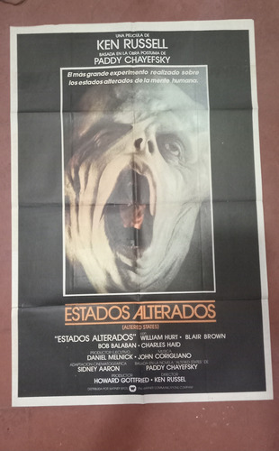 Poster Afiche Cine Estados Alterados Antiguo Original