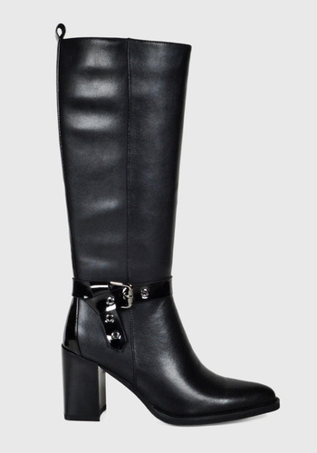 Bota Mujer Cuero Calistena Negro