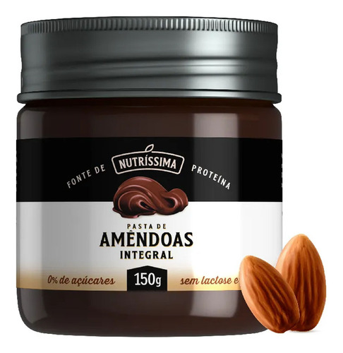 Pasta De Amêndoas Nutríssima Integral Vegana 150g