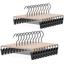 Comprar Perchas De Madera De Haya De Lujo Pantalones, Perchas J...