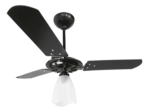 Ventilador Teto Yris Preto Pá Preto Motor Grande Cor Das Pás Preto Cor Da Estrutura Preto Voltagem 220v