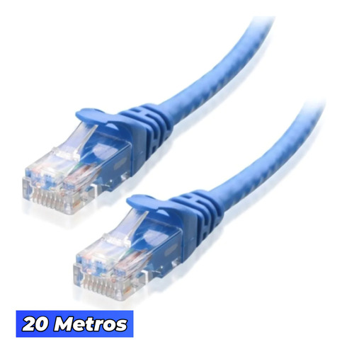 Cable De Red Ethernet Rj45 Utp Cat6 20 Mt
