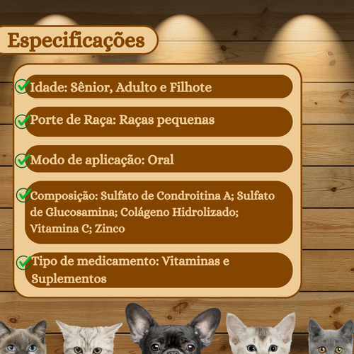 Kit 3 Condrotec Pet Fácil 90gr Syntec Raças Pequenas 60 Und