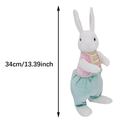 De Pascua De Peluche, Estatua De Conejo, Regalo De Estilo C