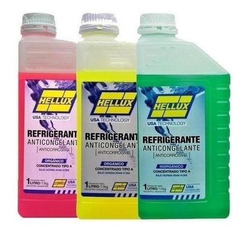 Liquido Refrigerante / Anticongelante Hellux  1 Litro