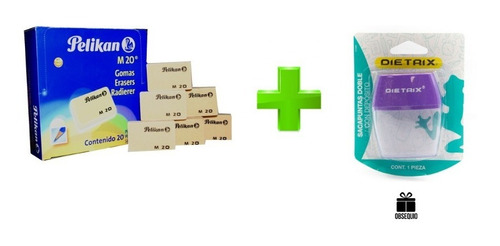 Pack 20 Gomas De Migajon Tipo Bloque M20 Pelikan +obsequio!!