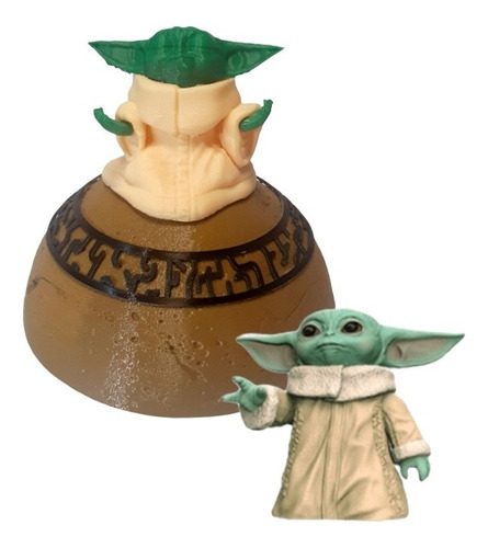 Figura Yoda Meditando Star Wars Mandalorian Impresión 3d Fx