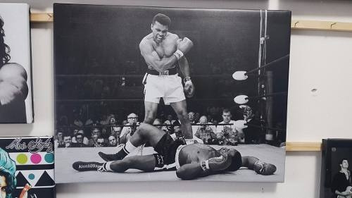 Vinilo Decorativo 50x75cm Muhammad Ali Mohamed Boxeo