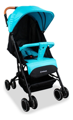 Coche Para Bebe Tipo Maleta Bit Bebesit Color Azul Chasis acero