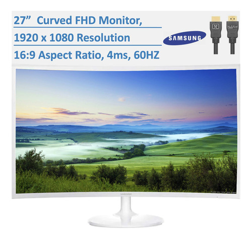 Monitor Samsung Ultra Delgado Curvado Fhd Pc Para Estudiante