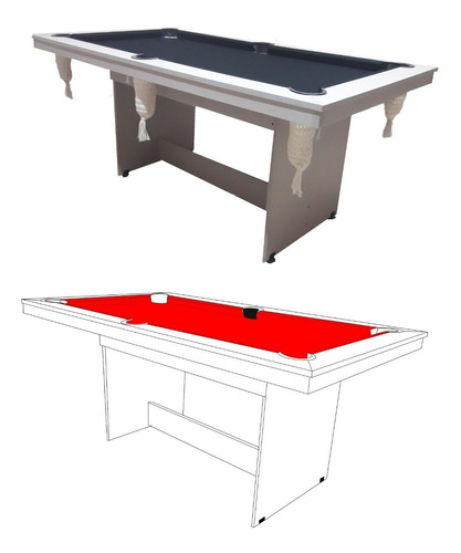 Mesa De Pool Semiprofesional Comedor Ping Pong C/ Accesorios