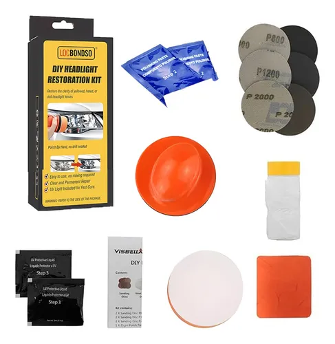 Kit Repara Foco Universal Coche Abrillantadorpulir Y Limpiar