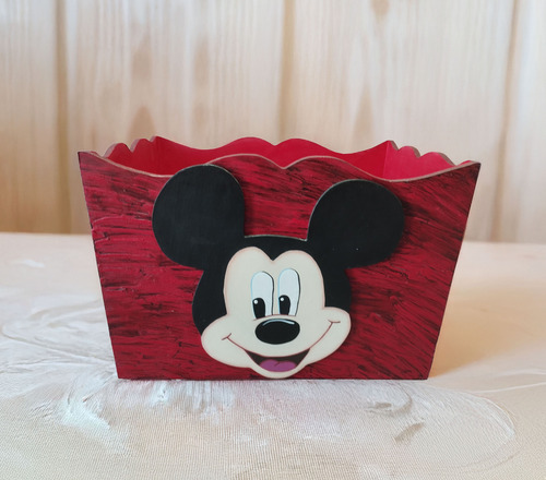 Caja Infantil Para Bebé, Niño O Niña Rojo Craquelado