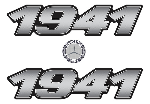 Adesivos Compatível Mercedes Benz 1941 Emblema Caminhão 91