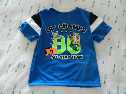 Remera Lil Champs Garanimals Importada Mangas Cortas