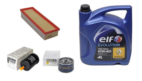 Kit Filtros Y Aceite  Renault Logan 1.6 8v K7m 2013